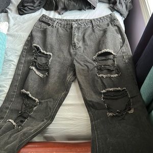 American eagle 2xl ripped jeans wide